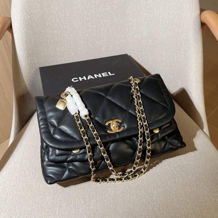 Сумка chanel — нова, чорна шкіра наппа