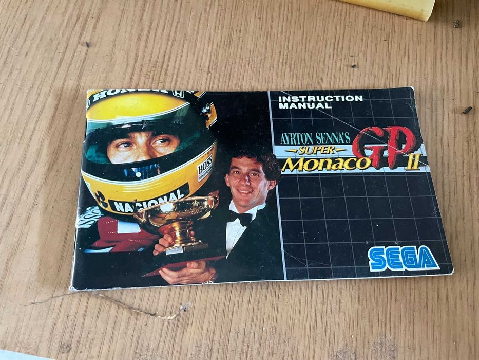 manual de jogo sega aryton senna monaco