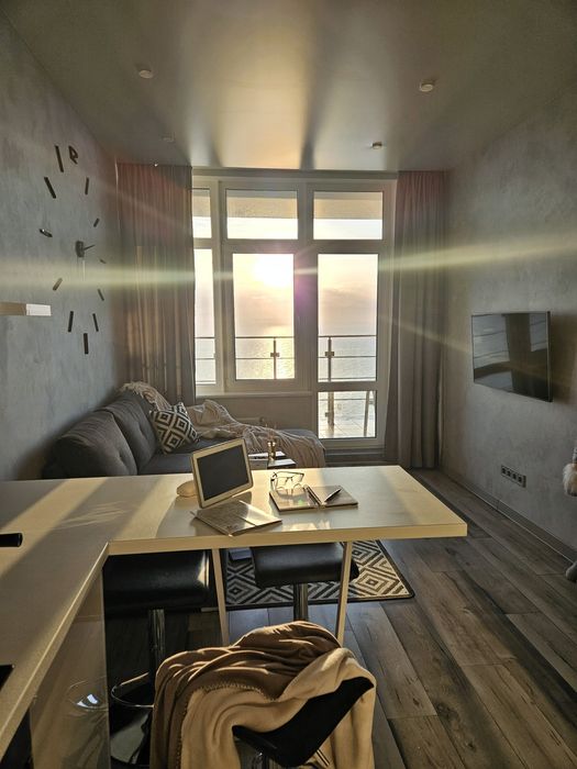 Аркадия Посуточно Каманина евро2х ком Море прямой вид Терраса подобово