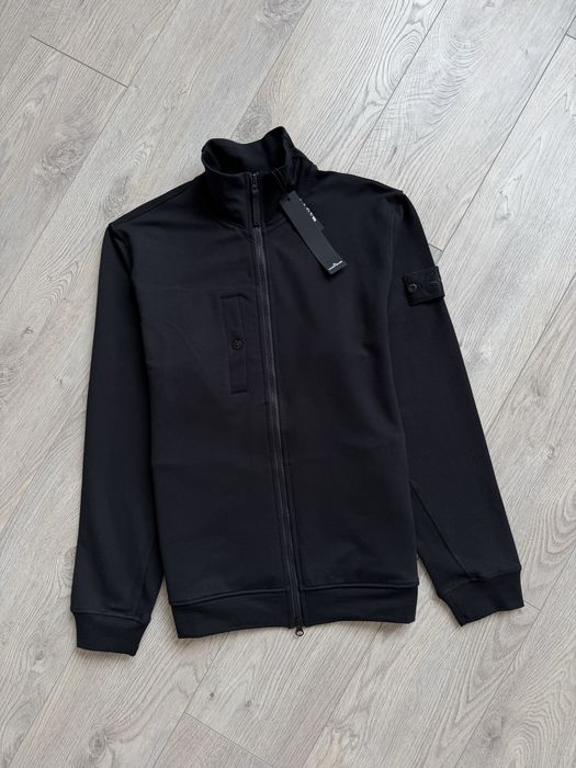 Зіпка Stone Island Ghost (кардиган на блискавці чорний патч)