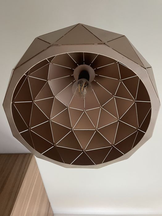 Italux Lampa wisząca HARLEY śr. 36 cm złota 1x40W E27