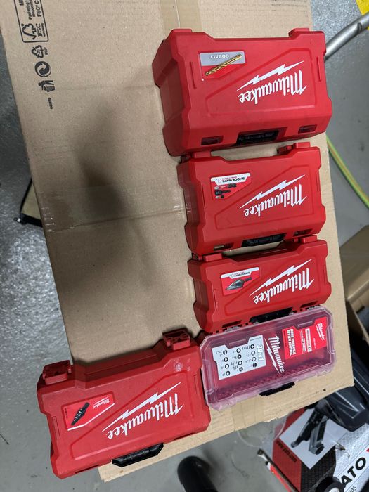 Milwaukee pudła boxy kasety