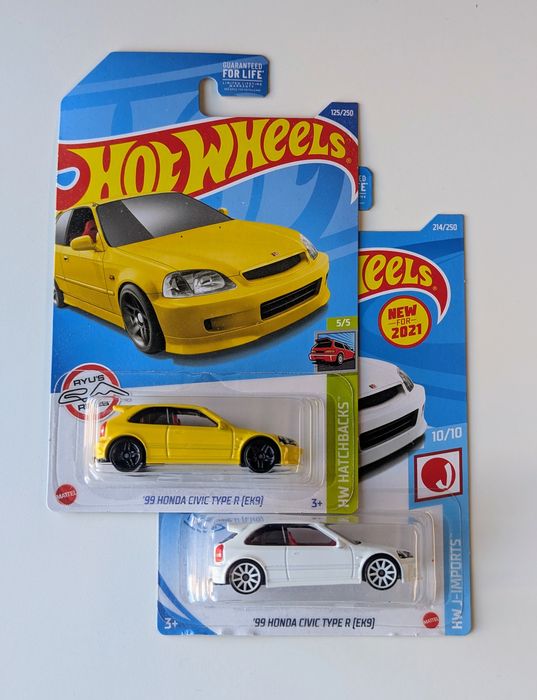'99 Honda Civic Type R EK9  hot wheels хот вілс цивік сівік машинка