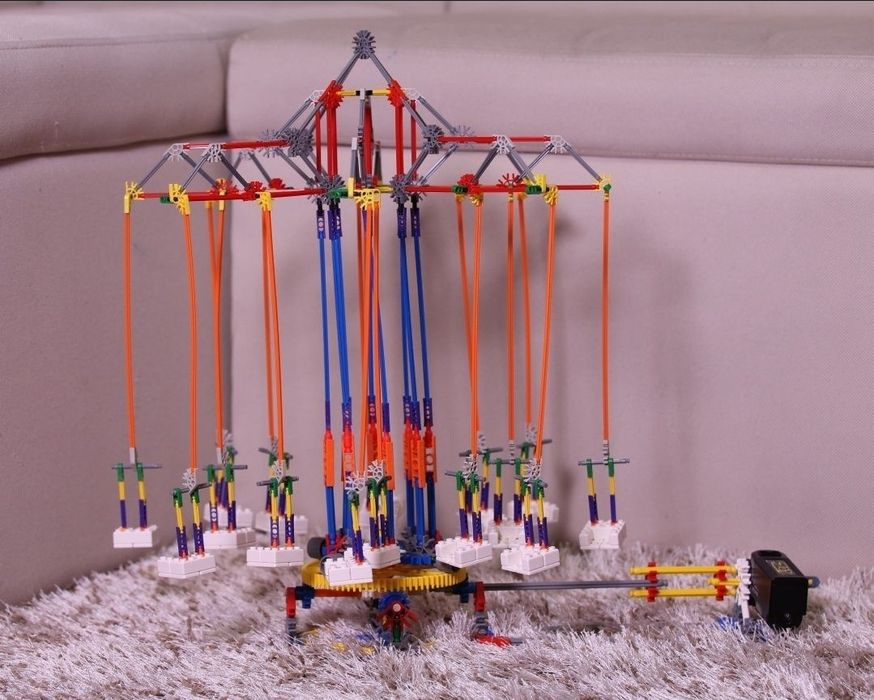 Конструктор механический LOZ Super Swing Flying Chairs (Карусель)