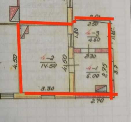 № 13560 - Частина будинку, Центр, Новопівнічна, 1-пов., цегла