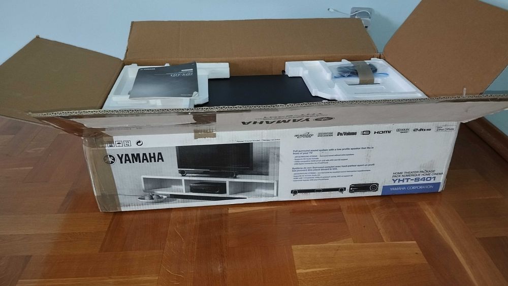 Yamaha YHT-S401 HDMI ресивер 5.1 + акустика, звуковой проектор +САБВУФЕР, саундбар для кино музыки игр ТВ