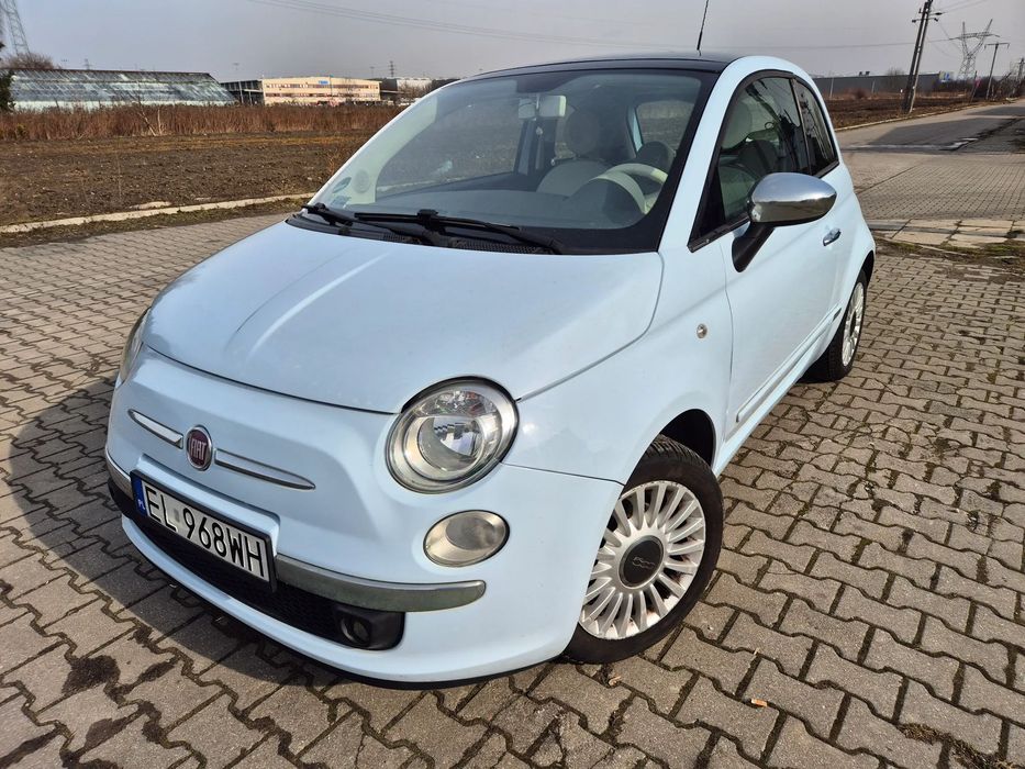 Fiat 500 1.2 8V 69 KM | 2008 | Klimatyzacja | Dach panoramiczny | Alufelgi 15”