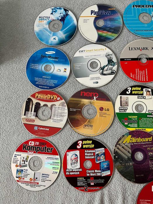 Stare płyty Komputerowe CD/dvd Pc