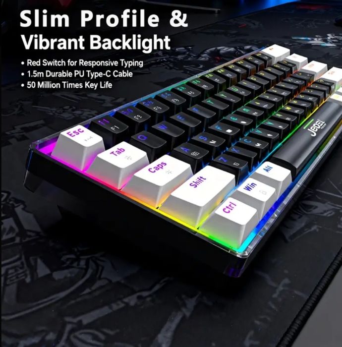 ‼️Акція‼️Механічна дротова клавіатура Jedel KL-69‼️Top‼️