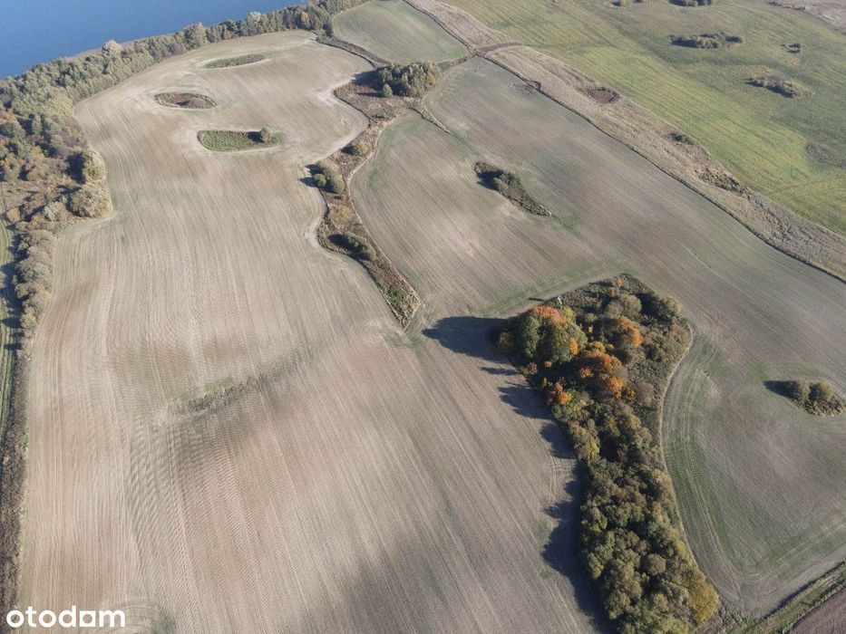 Działka nad jeziorem 380m linii brzegowej Blanki