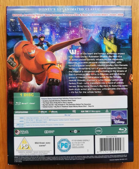 Big Hero 6 (Wielka Szóstka) Blu-ray (En) (2014)