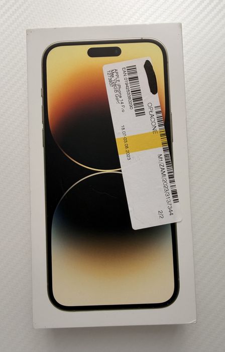 iPhone 14 Pro Max 128 GB Gold + etui + szkła | stan bardzo dobry