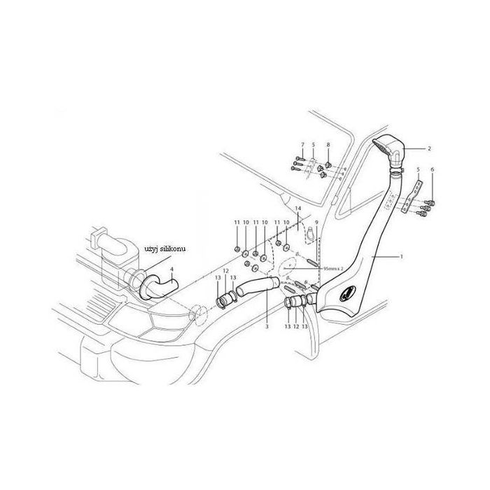 Шноркель на Nissan Patrol Y61. АКЦИЯ! Наложенный платеж!