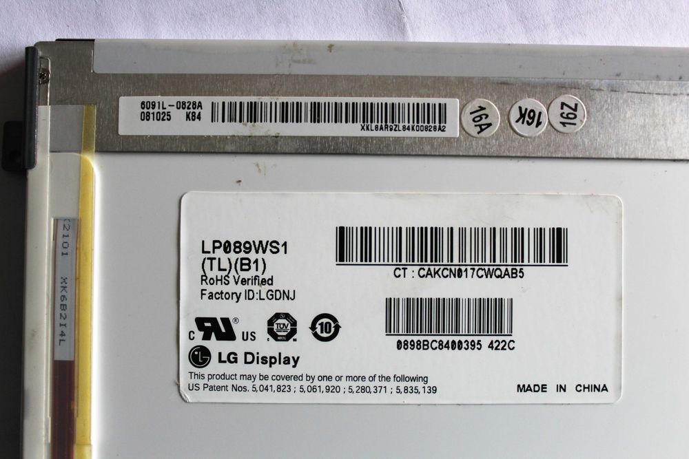 Display  LCD 8.6 polegadas para portátil