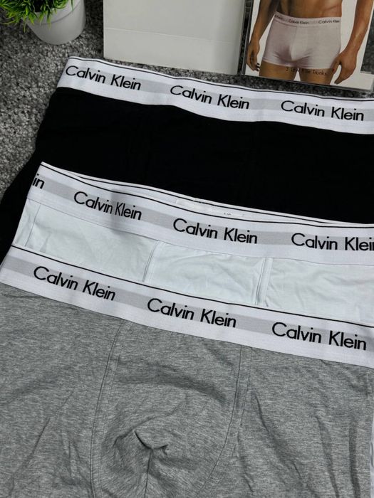 Боксерки Calvin Klein черные мужские трусы Кельвин Кляйн боксеры Кельвын подарочные | Боксерки Кельвін Кляйн чоловічі чорні труси Calvin Klein