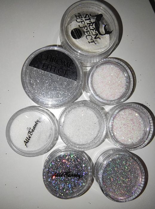 Pyłki brokaty do paznokci hybrydowych