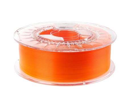 Filament Spectrum PLA CRYSTAL 1.75mm Neon Orange 0,25kg Transparentny
