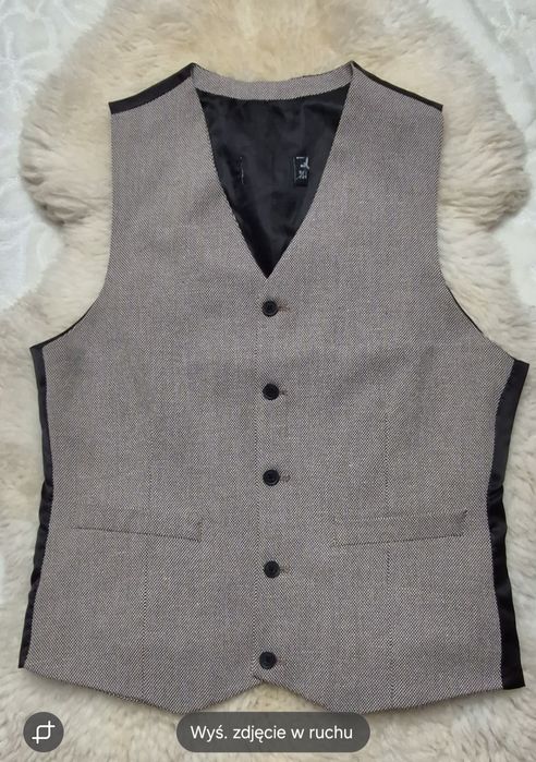 Kamizelka garniturowa S Bezowa Asos