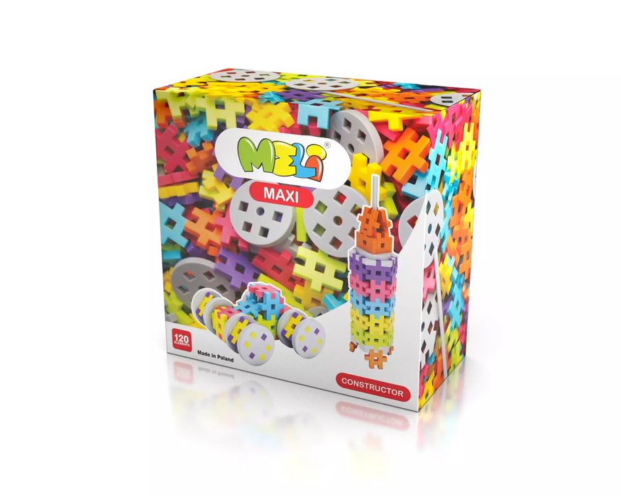 Klocki Meli maxi constructor 120 elementów. Meli. Nowy Produkt