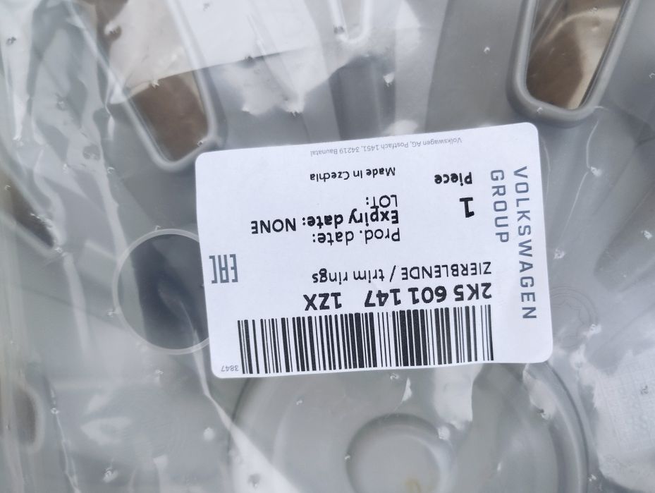 Стальні диски VW AG,R16,6,5j*16,5*112,ET41 VW Golf,Caddy,Touran,Passat