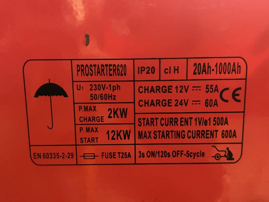 Prostownik z rozruchem Prostarter 620 Ideal