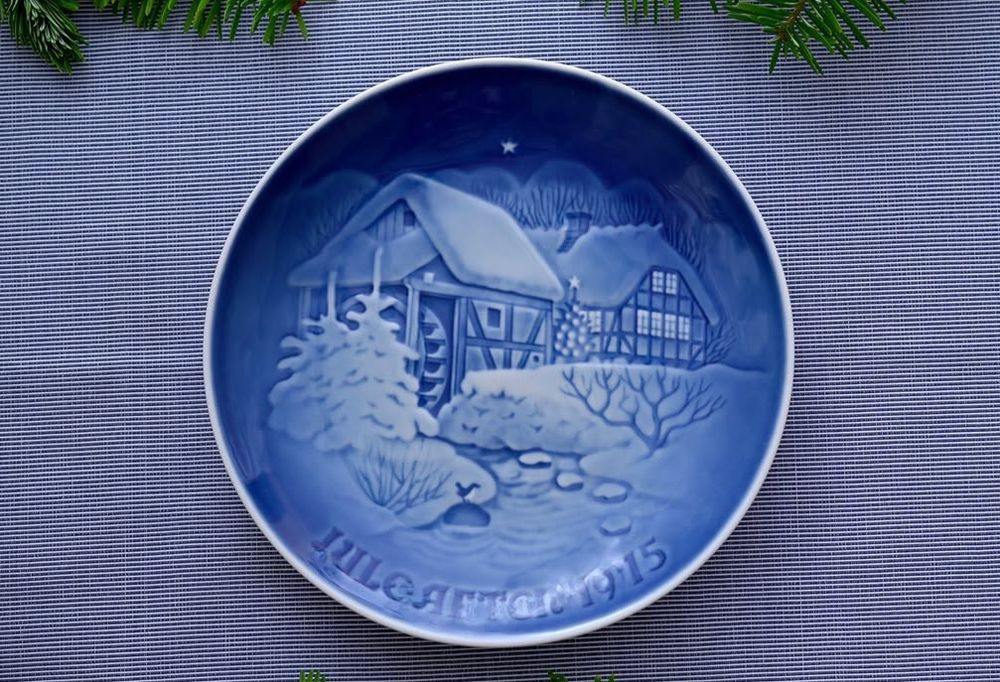 Duński talerze dekoracyjne kolekcjonerske