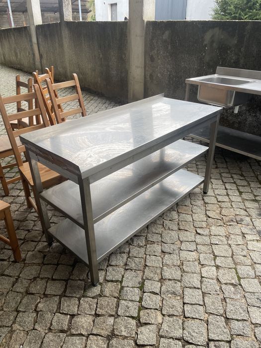 Bancada de inox - c/ bainha