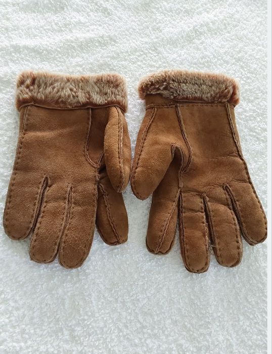 Rękawiczki skórzane damskie