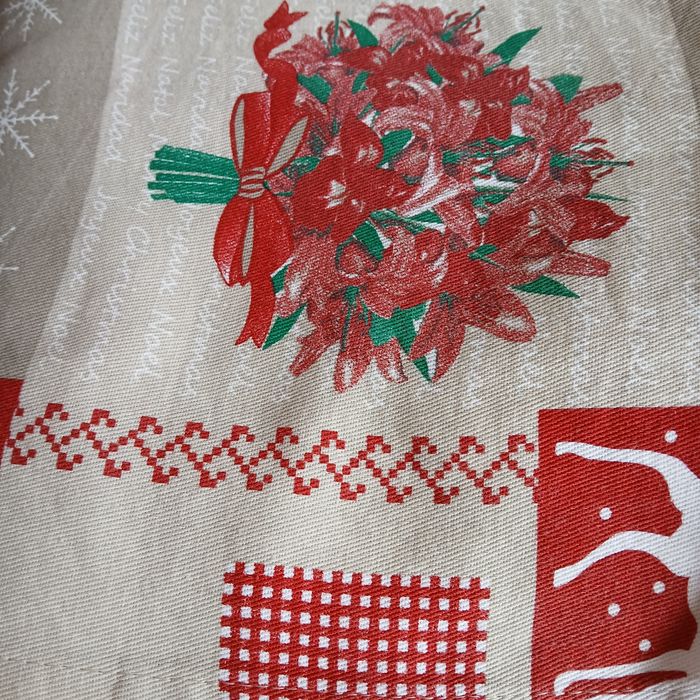 Toalha de Natal em tecido 2, 65 cm X 1, 45cm