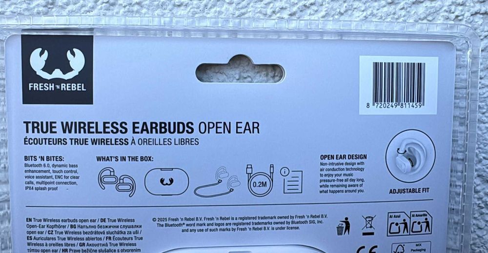 Bezprzewodowe słuchawki Fresh ’n Rebel, Nowe , mega mocne. Szare