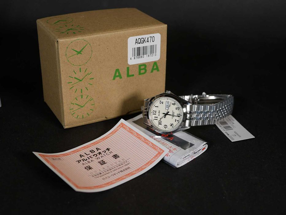 Seiko ALBA AQGK470 Ø34.5мм Full Lume, нержавейка