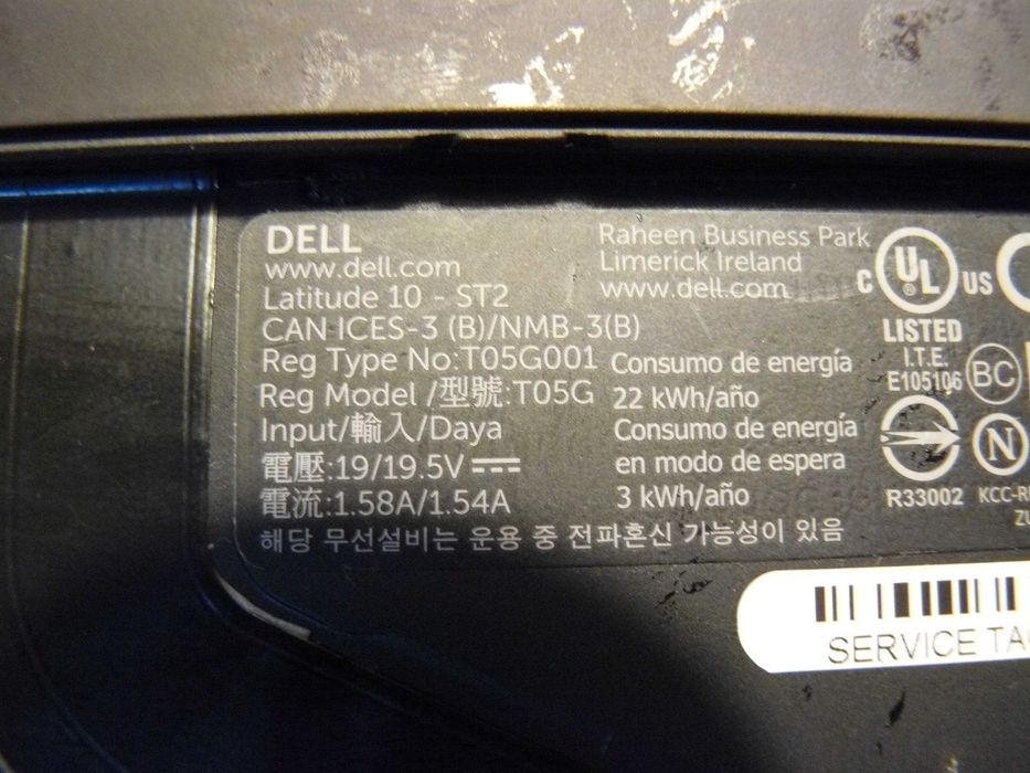 Dell Latitude 10 ST2 - Win8 , Intel Atom 1.8Ghz , 2GB Ram, 64GB eMMC