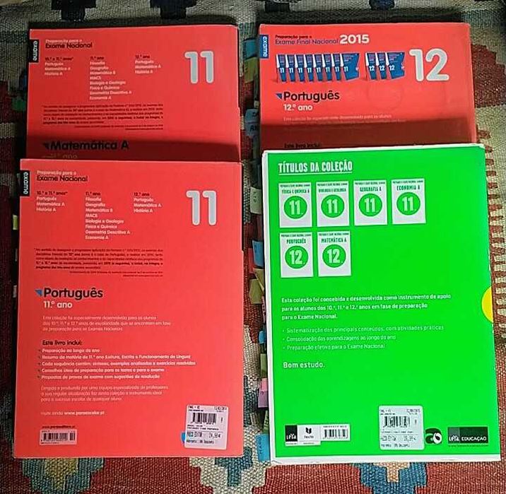 Livros Preparação Exames Português e Matemática