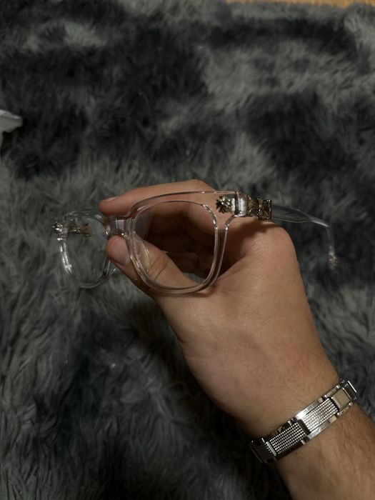 Nowe przezroczyste lub czarne okulary chrome hearts nowe Okazja Top Jakość caly czas dostepne