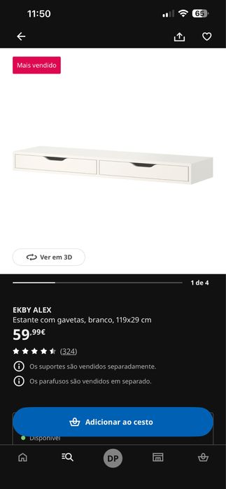 Estante EKBY ALEX Ikea