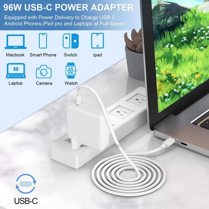 Зарядний пристрій для Apple MacBook 96W USB-C зарядка