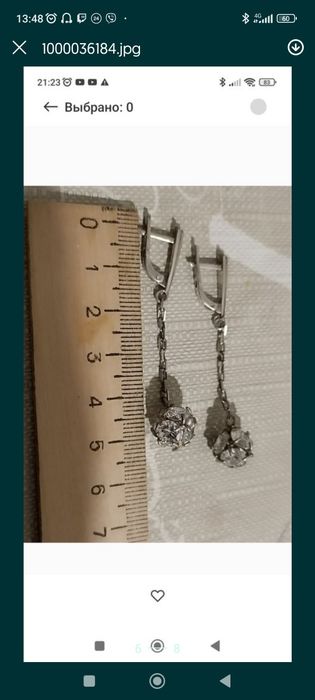 Серьги сережки 925 Украина серебро серебряные