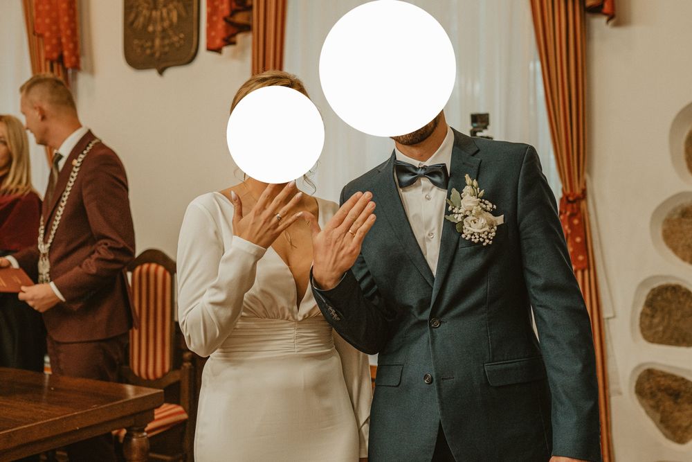 Piękna suknia ślubna