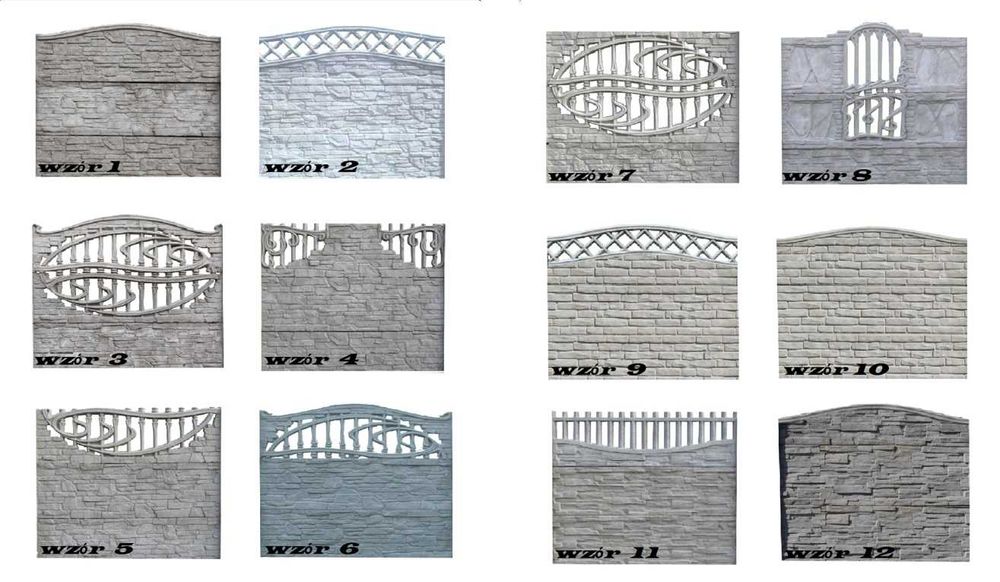 Ogrodzenie betonowe - palisadowe - podmurówki Transport HDS ciężarowy