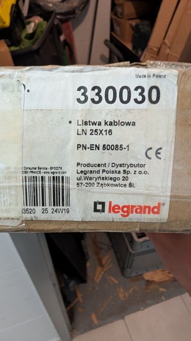Korytko instalacyjne Legrand 25/16