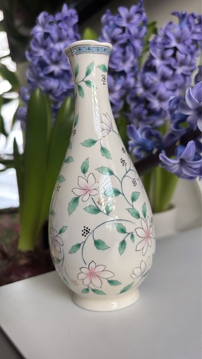 Vintage japoński porcelanowy wazon St Michael delikatna porcelana
