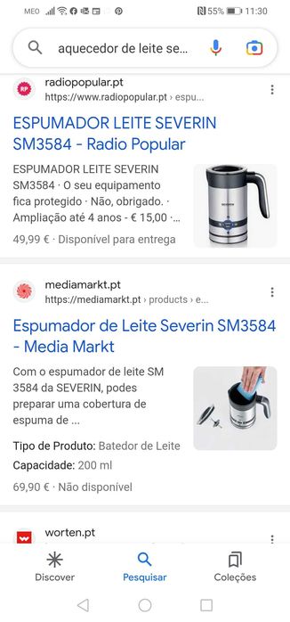 Fervedor de leite,severin, NOVO.