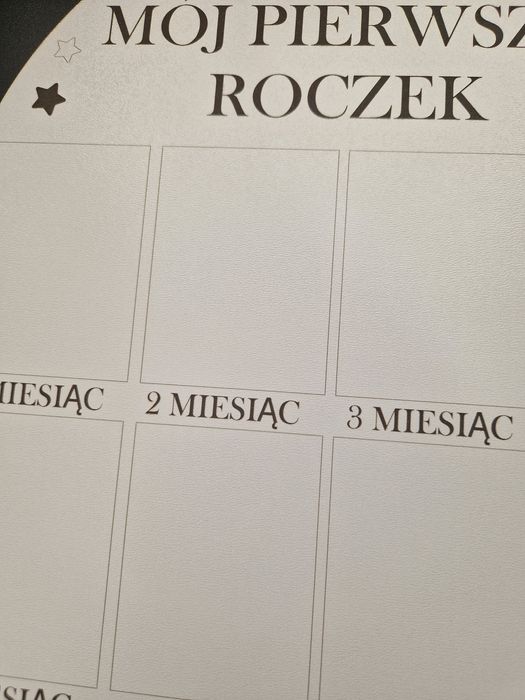 Ramka na zdjęcia pierwszy roczek zosi Personalizowana imię dziecka