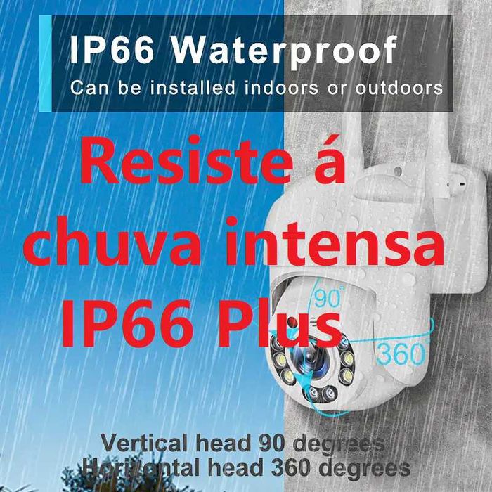 Câmera STORM CAM WIFI IP66 Plus | impermeável - resistente à chuva