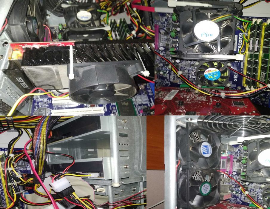 Системный блок ПК, корпус компьютера с полной начинкой, ретро, Wind 7!