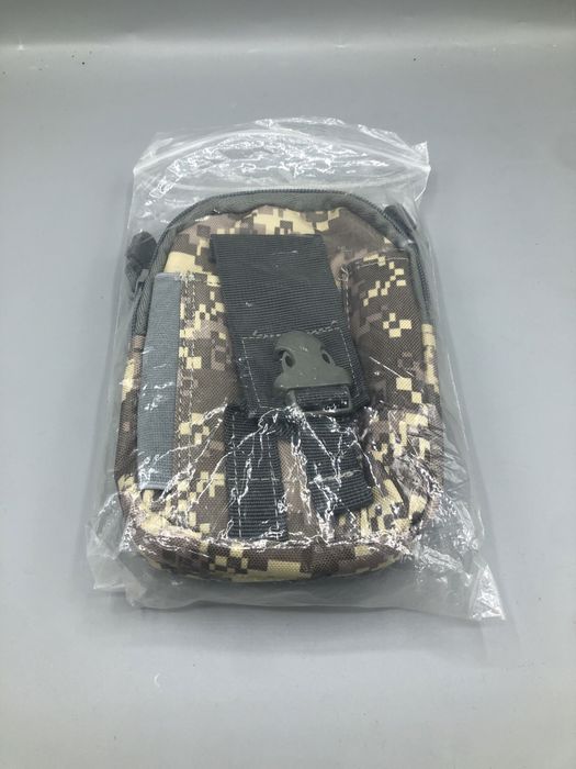 Taktyczna saszetka MOLLE – zielona, podwójna kieszeń