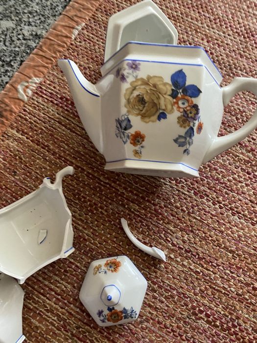 Bule e açucareiro eletro ceramica vila nova de gaia