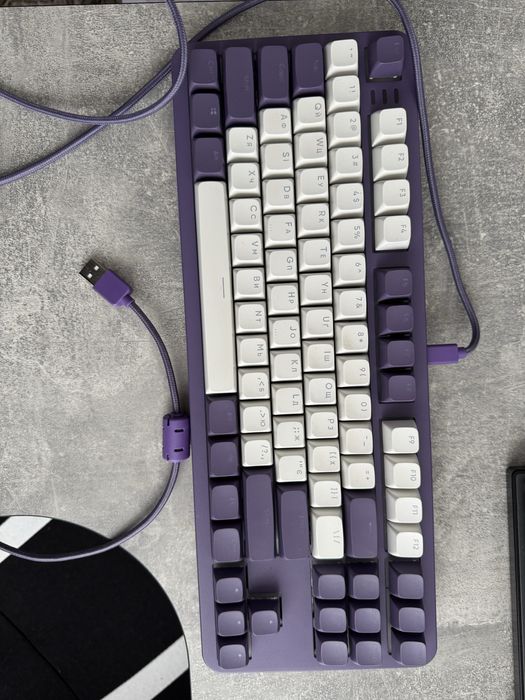 Ігрова  клавіатура Dark Project ALU87 Violet ENG/UA.