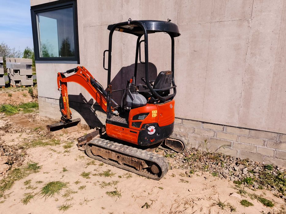 Minikoparka Cesja Leasing/ odstępne Koparka Kubota U17 1800kg 4łyżki Szybkozłącze gotowa do pracy