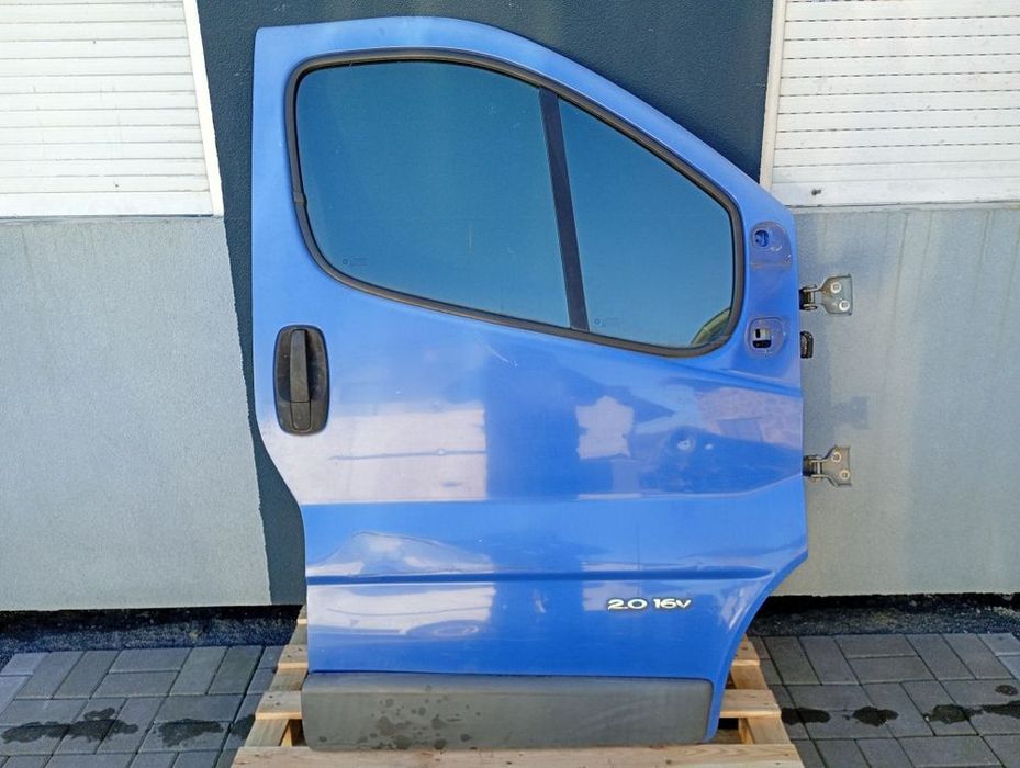 drzwi przednie prawe przód szyba czarne opel vivaro a trafic ii primas